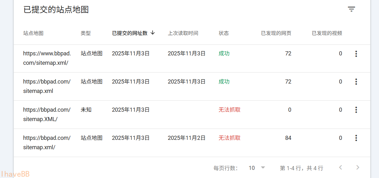 谷歌站长工具提示“无法抓取站点地图”问题排查与解决（Typecho）